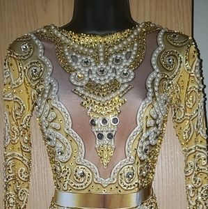 Beautiful gold and rhinestone jumpsuit
